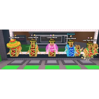(Check Photo) x5 Taco Lucky Block (all with mutation)