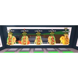 x5 Taco Lucky Block (all with many mutations) (Check Photo)