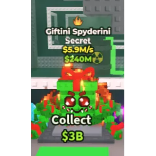 Giftini Spyderini $6.9M/s Galaxy Secret - Steal a Brianrot