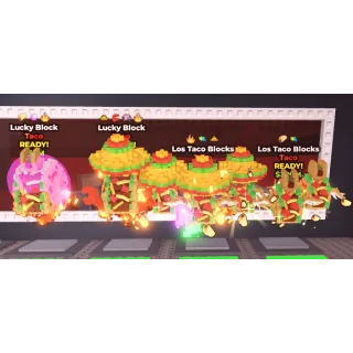 (Check Photo) x2 Taco Lucky Block - x2 Los Taco Blocks (all with mutation)