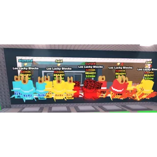 x6 Los Lucky Blocks (all with many mutations) (Check Photo)