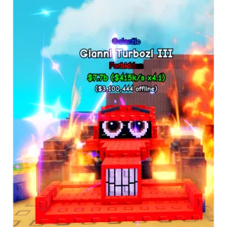 Gianni Turbozi III $415k/s x4.1 Galactic Forbidden