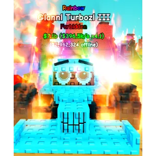 Gianni Turbozi III $396.5k/s x4.1 Rainbow Forbidden