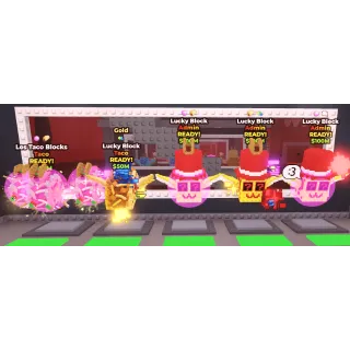 (Check Photo) x1 Los Taco Blocks - x1 Taco Lucky Block - x3 Lucky Block (all with mutation)