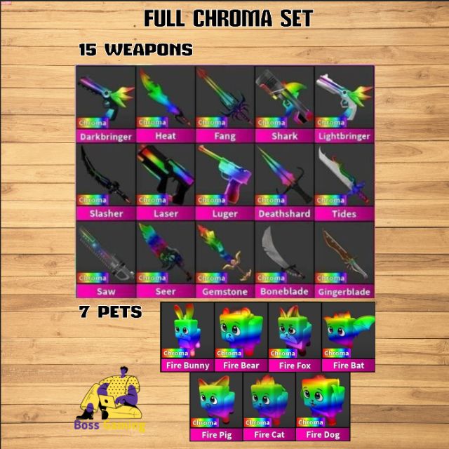 Pet  MM2 [ Chroma Fire Bear] - Game Items - Gameflip