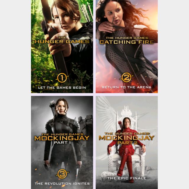 The Hunger Games 4 Movie Collection (1-4 Bundle) Could Be HD Listed As ...