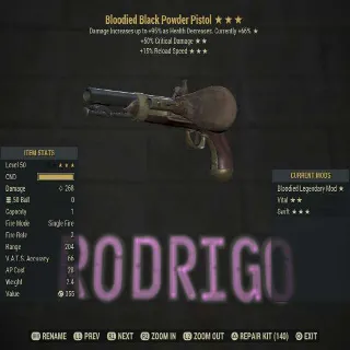 Weapon | B/50/15R Powder Pistol