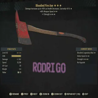 B/SS/1S Fire Axe