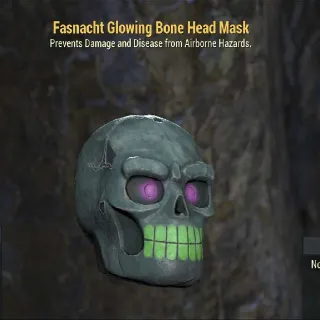 Glowing Bone Head Mask