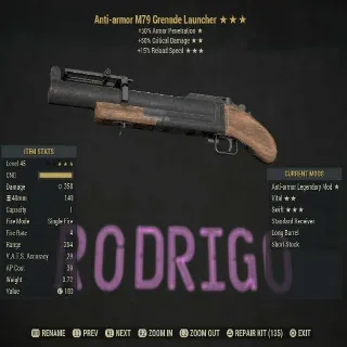 Weapon | AA/50/15R Grenade Lanche