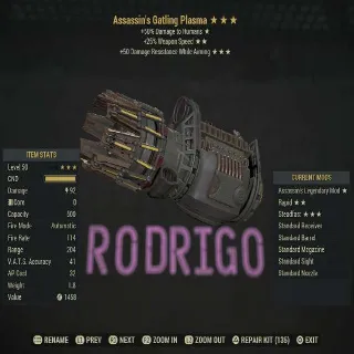 Weapon | A/25/DR Gatling Plasma