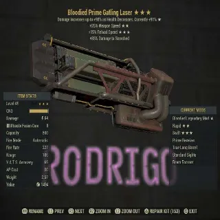 Weapon | B/25/15R Gatling Laser