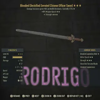 B/SS/1S Chinese Sword