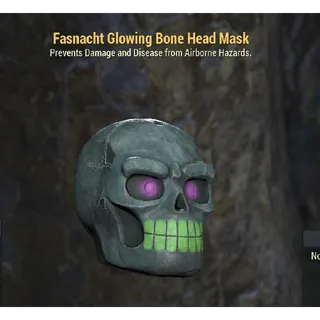 Glowing Bone Head Mask