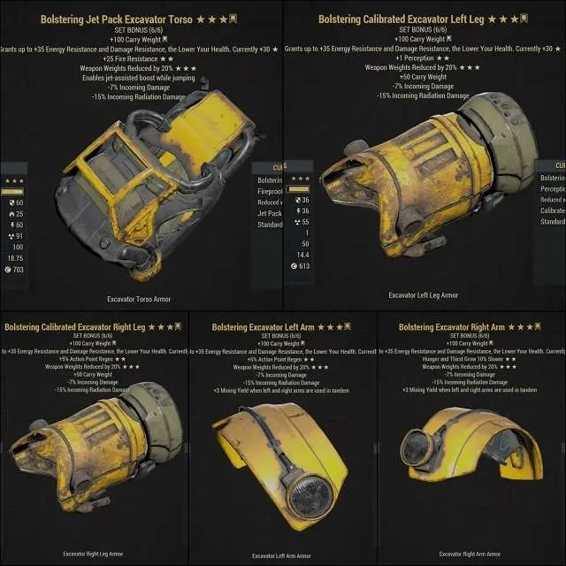 BOLSTERING/WWR EXCAVATOR - Fallout 76 Game Items - Gameflip