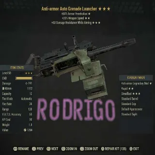 Weapon | AA/25/DR Grenade Lancher