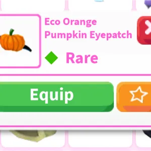 Eco Pumpkin Eyepatch