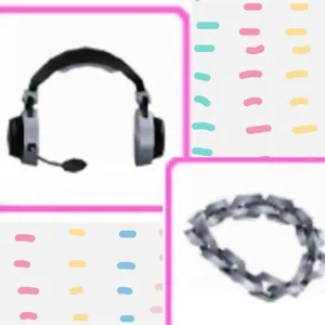 Silver Chain & Headset