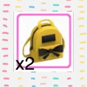 Yellow Designer Backpack