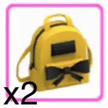 Yellow Designer Backpack