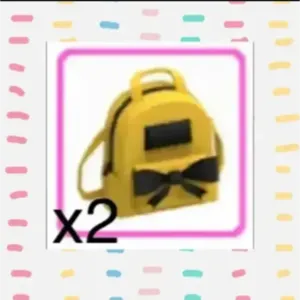 Yellow Designer Backpack