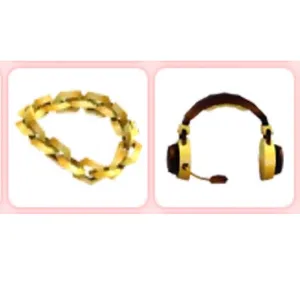 Gold Chain & Headset