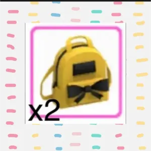 Yellow Designer Backpack