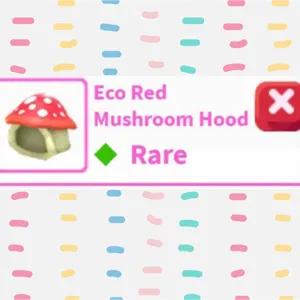 Eco Red Mushroom Hood