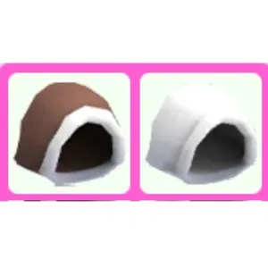 Brown & White Cozy Hood