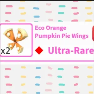 Eco pumpkin pie wings x2