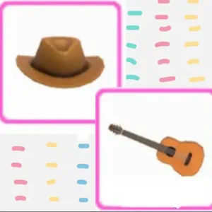 Explorer Hat & Guitar