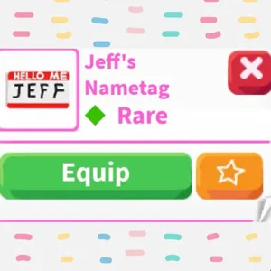 Jeff’s Nametag