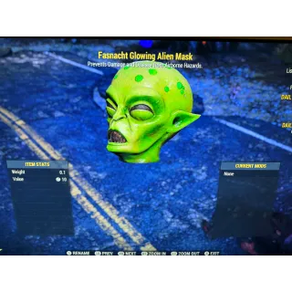 Fasnacht Glowing Alien Mask