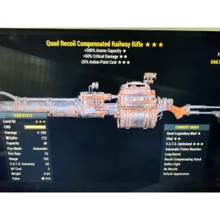 Quad 5025 railway rifle