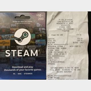 Gift Card Steam  Cartão Steam [Envio Digital]