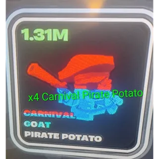X4 Carnival Pirate Potato 