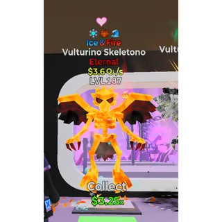 Fortnite Steal the Brainrot Ice & Fire Vulturino Skeletono