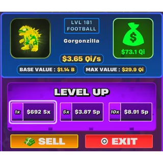 Fortnite Steal the Brainrot Football Gorgonzilla