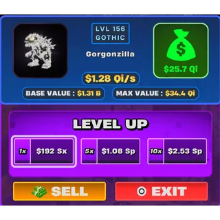 Fortnite Steal the Brainrot Gothic Gorgonzilla