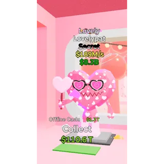 Fortnite Steal the Brainrot Lovely Lovelypat $189M/s