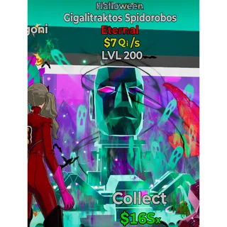Fortnite Steal the Brainrot Halloween Gigalitraktos Spidorobos