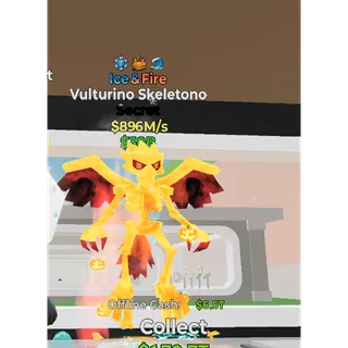Fortnite Steal the Brainrot Ice & Fire Vulturino Skeletono
