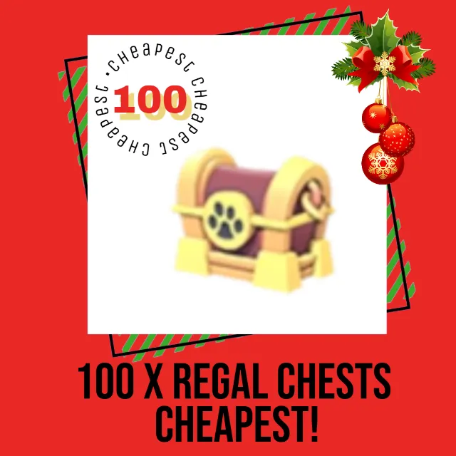 100 Regal Chest Bundle - cheapest! - Adopt Me Game Item - Gameflip