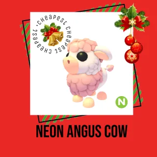 Neon Angus Cow