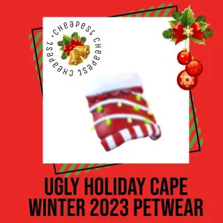 Ugly Holiday Cape Petwear 