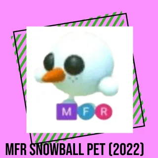 MFR SNOWBALL PET ADOPT ME