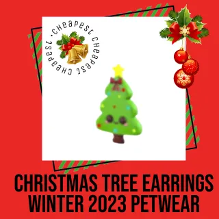 Christmas Tree Earring Petwear