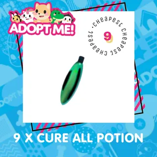 9 x Cure All Potion Bundle