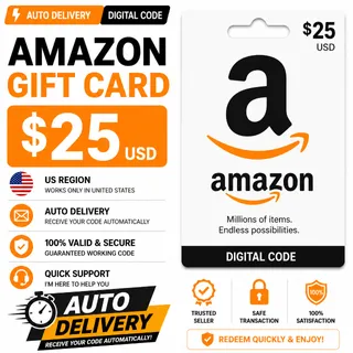 Amazon Gift Card $25 USD (US) – Auto Delivery ⚡