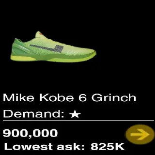 SRS Mike Kobe 6 Grinch